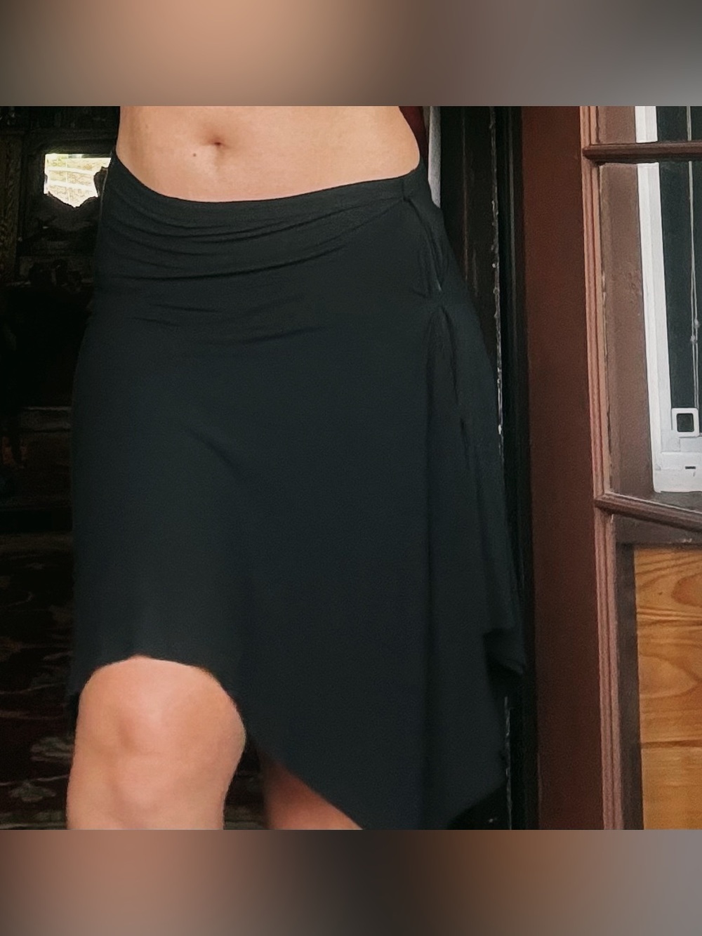 Asymmetrical Black Skirt Like New